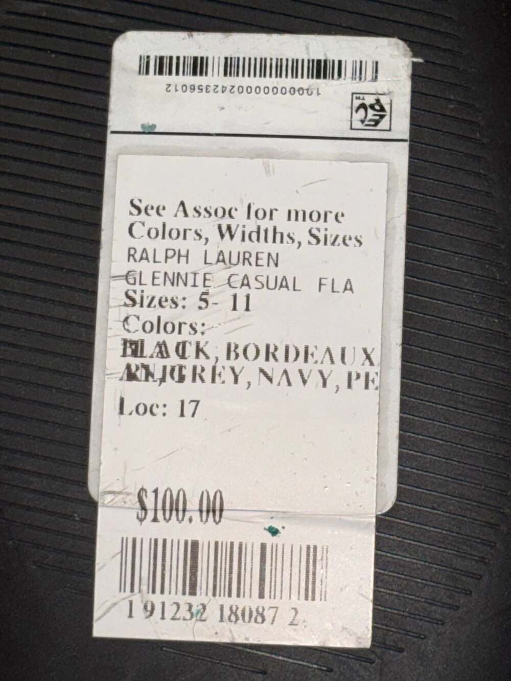 Lauren Ralph Lauren Glennie Scallop-Trim Leather Ballet Flats with tag - Picture 11 of 11
